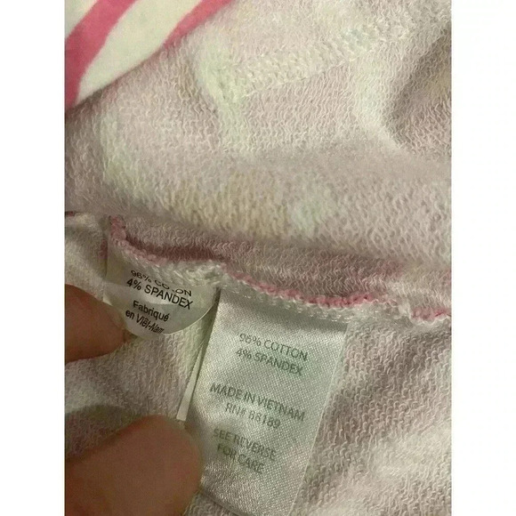 Lilly Pulitzer XS Half Zip Popover Sweatshirt Top Pink Umbrella Cabana Skipper - Picture 4 of 8